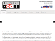 Tablet Screenshot of cheshire-doors.co.uk